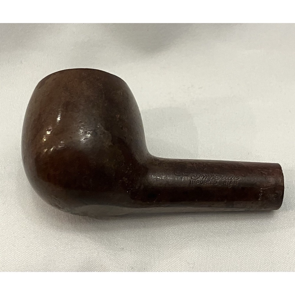 VTG Yello-Bole Imported Briarwood Bent Billiard Tobacco Pipe Bowl Brown USA